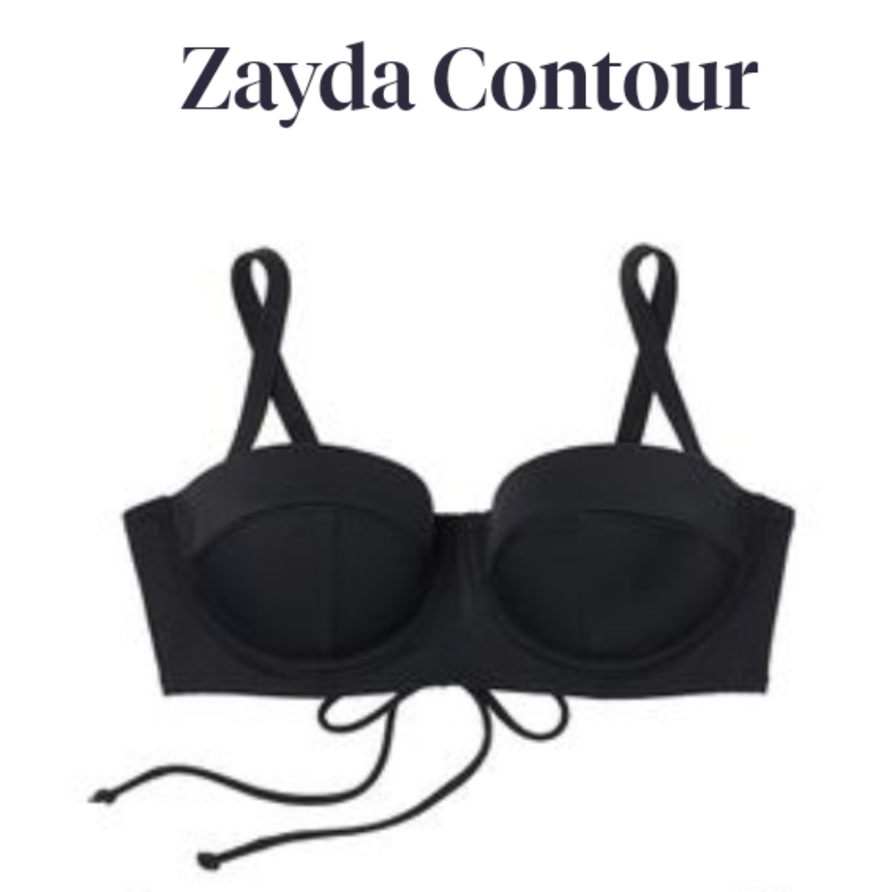 Zayda Contour Black 36D Bikini